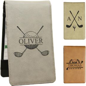 Personalized Golf Scorecard Holder for High School, Youth & University Teams, Senior Night, Banquets, Tournaments, Custom Engraved Vegan Leather Yardage Book - Bulk Golf Gift in Saudi Arabia