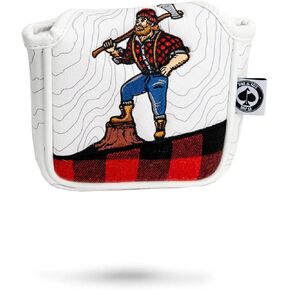 Pins & Aces Hacker Head Cover - Premium, Hand-Made Leather Headcover - Lumberjack Inspired, Rugged and Outdoorsy Themed, Tour Quality Golf Club Cover - Style and Customize Your Golf Bag in Saudi Arabia