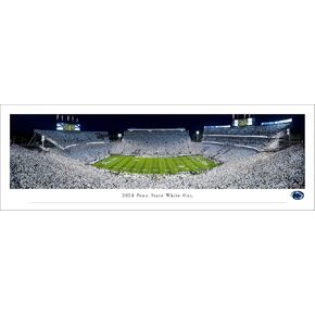 2024 Penn State White Out Football - Unframed Poster by Blakeway Panoramas (40"W x 13.5"H) in Kuwait