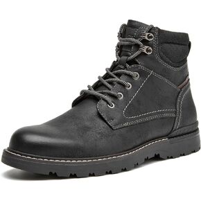 Men's Chukka Boots Casual Motorcycle Combat Boots Zip Up Fashion Leather Hiking Boot in Saudi Arabia