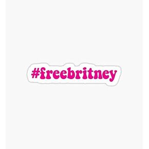 Free Britney in Hot Pink Sticker - Sticker Graphic - Waterproof - Fade Resistant Die Cut in Kuwait