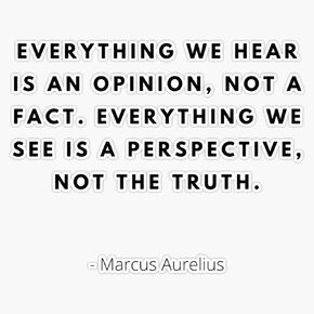 Everything We Hear Is An Option, Stoic Quote, Marcus Aurelius Bumper Sticker Vinyl Decal 5" in Saudi Arabia