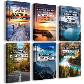 KOVESXRK Office Inspirational Wall Decor,Motivational Teamwork Wall Decor for Office,Teamwork Wall Art for Workplace,Set of 6 C in Saudi Arabia