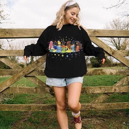 Magical Sweatshirt For Women Magic Princess Pullover Cute Magic Kingdom shirts Family Vacation Trip Long Sleeve Tops in Saudi Arabia