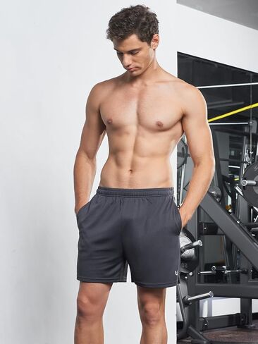Men's 5 Inch Workout Running Shorts for Men Quick Dry Lightweight Mesh with 3 Pockets in Saudi Arabia