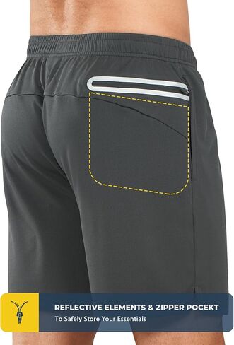 Men's 5 Inch Workout Running Shorts for Men Quick Dry Lightweight Mesh with 3 Pockets in Saudi Arabia