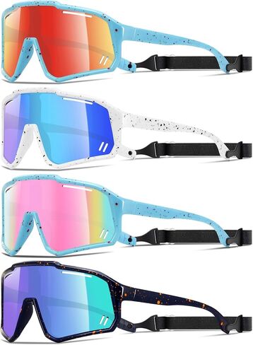 Kids Youth Polarized Sports Sunglasses for 3-12 Girls Boys UV400 for Baseball and Biking Tennis other Outdoor Goggles in Saudi Arabia