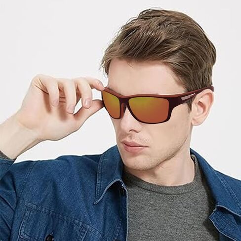 Sports Sunglasses - Light Protection Glasses Men's and Women's Eyewear for Snow Sports in Saudi Arabia