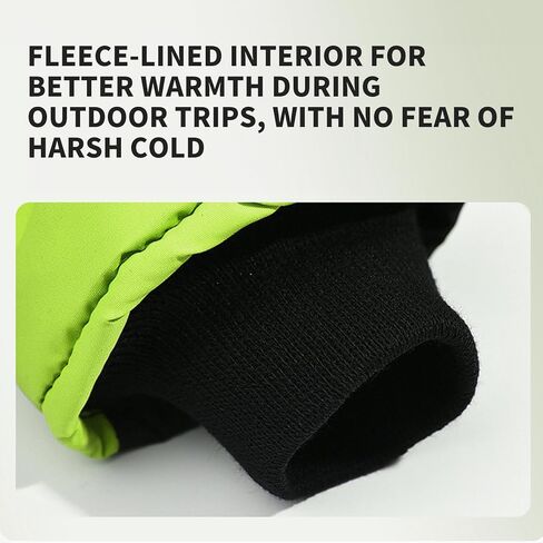 قفازات شتوية للأطفال - قفازات تزلج دافئة مقاومة للماء للأولاد والبنات، قفازات ثلج سميكة للأطفال في الهواء الطلق مع راحة يد مضادة للانزلاق، حزام قابل للتعديل، أساور طويلة للتزلج والتزلج على الجليد والرياضات الشتوية in Kuwait