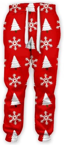Men's Sweatpants Joggers Pant 3D Printed Christmas Pattern Sport Pants Casual Workout Pants with Drawstring in Saudi Arabia