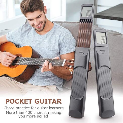 Digital Guitar Chord Trainer with Rotating Chart Screen, Portable Guitar Chord Training Fretboard Practice Tool for Beginner in Saudi Arabia