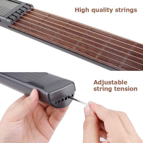 Digital Guitar Chord Trainer with Rotating Chart Screen, Portable Guitar Chord Training Fretboard Practice Tool for Beginner in Saudi Arabia