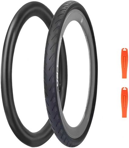 2-PCS 20 × 1 3/8 (37-451) إطارات BMX BMX الدراجة المدينة إطارات قابلة للطي دراجة 20 بوصة مضادة للانزلاق الإطارات القابلة للطي يناسب معظم دراجات الأطفال ، إطارات BMX 20 بوصة ، أسود ، أسود in Kuwait