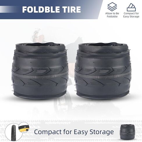 2-PCS 20 × 1 3/8 (37-451) إطارات BMX BMX الدراجة المدينة إطارات قابلة للطي دراجة 20 بوصة مضادة للانزلاق الإطارات القابلة للطي يناسب معظم دراجات الأطفال ، إطارات BMX 20 بوصة ، أسود ، أسود in Kuwait