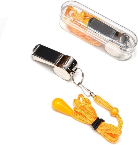 Soccer Referee Flag,Checkered Linesman Flags Set with Case，Metal Pole Foam Handle water Proof，Red Yellow Cards with Notebook and Pencil,Coach Stainless Steel Whistles with Lanyard 2Pcs (Style 2) in Kuwait