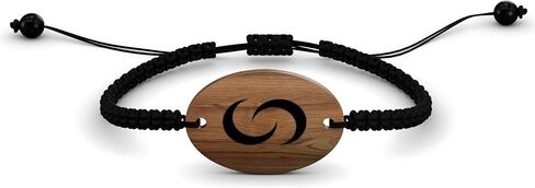Contact CO. Smart Wooden NFC Bracelet, Sleek Tap Bracelet with Instant App-Free Sharing, Seamless Accessory for Entrepreneurs and More, Woven in Kuwait