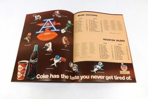 1967 Houston Oilers at Miami Dolphins AFL Football Program 12-23-67 - NFL Programs in Saudi Arabia