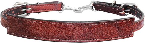 HILASON Horse Adjustable Leather Breast Collar Wither Strap, Antique Mahogany, Horse Size (24''-27'') in Saudi Arabia
