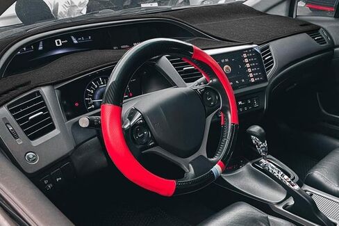 حصيرة غلاف DASH مخصص لهوندا Civic Del Sol ، حامي سجادة لوحة Dashboard F290 (أسود) in Kuwait