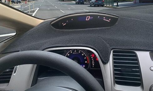 حصيرة غلاف DASH مخصص لهوندا Civic Del Sol ، حامي سجادة لوحة Dashboard F290 (أسود) in Kuwait