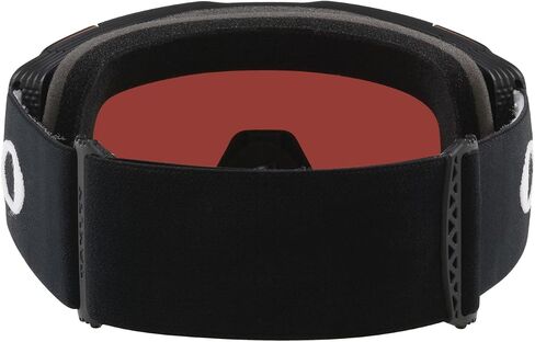 نظارات Oakley Line Miner Pro Low Bridge Fit Snow Goggle، حزام أسود غير لامع مع عدسة Prizm Snow Rose، مقاس متوسط in Saudi Arabia