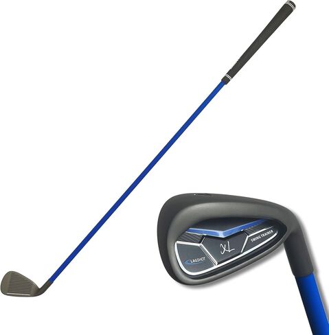 جهاز Lag Shot XL 7 Iron Swing Trainer للرجال الأطول - عمود أطول ومرن مصمم للطول والقوة | وتيرة الأخدود، والتأخر والتوقيت | قم ببناء أرجوحة قوية من أجل مسافة ودقة أفضل in Kuwait