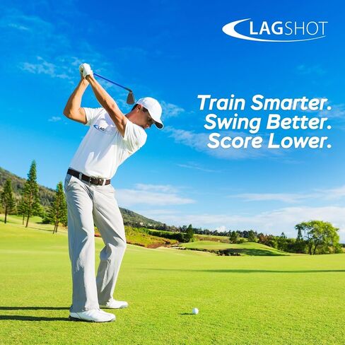 جهاز Lag Shot XL 7 Iron Swing Trainer للرجال الأطول - عمود أطول ومرن مصمم للطول والقوة | وتيرة الأخدود، والتأخر والتوقيت | قم ببناء أرجوحة قوية من أجل مسافة ودقة أفضل in Kuwait