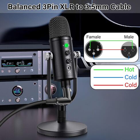 كابل محول XLR ذكر إلى 3.5 مم أنثى بزاوية قائمة 90 درجة XLR إلى 1/8 TS كابل ميكروفون، كابل 3 Pin-XL R إلى 3.5 مم (أحادي فقط) للميكروفون، وحدة التحكم بالخلط - 11.8 بوصة (3.5 مم F إلى X L R M) in Saudi Arabia