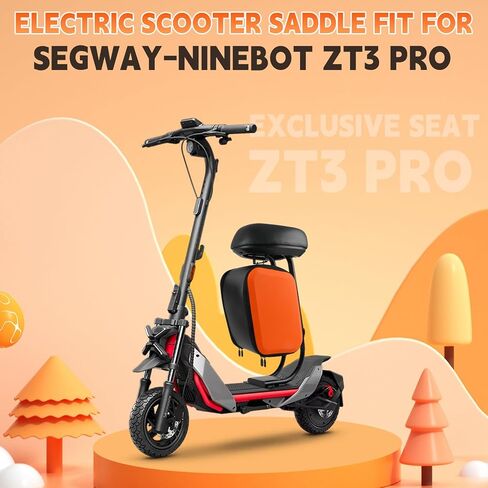 مقعد سكوتر مع حقيبة تخزين كبيرة سعة 10 لتر وحامل أكواب، متوافق مع Ninebot ZT3 Pro، راحة وملاءمة معززة للبالغين in Saudi Arabia