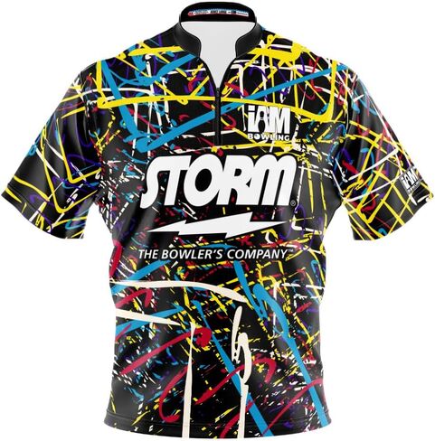 Logo Infusion I AM Bowling Jersey ياقة وشاح بأكمام قصيرة 2130-ST صنع في الولايات المتحدة الأمريكية Storm in Kuwait