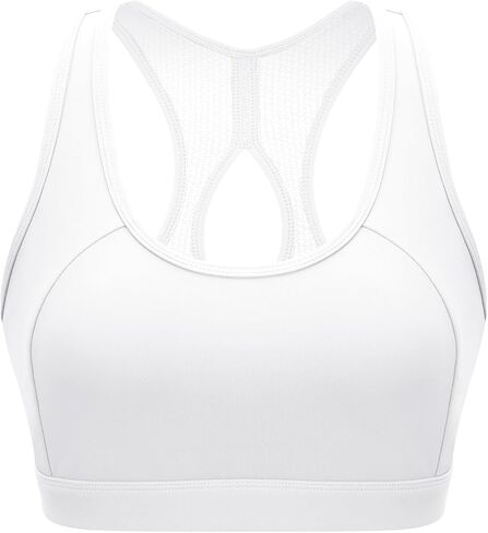 Women's Sports Bra, Motion Control, High Impact Sports Bra for Women, Criss-Cross Back Padded Sports Bras with Removable Cups in Saudi Arabia