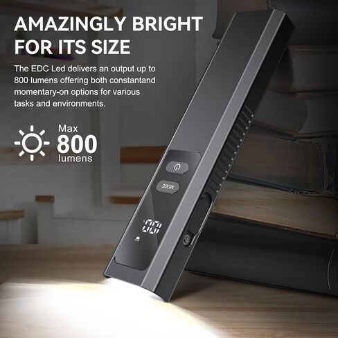 Pro Edc Flahlight Flat مع شعاع أخضر ، وضوء الأشعة فوق البنفسجية وسرد LED الأبيض ، و IPX4 ، و 1300 Lumens Protable Pocket Lights مع مغناطيس للتخييم في الهواء الطلق والسفر (الأسود) in Kuwait
