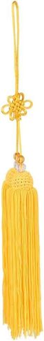 Chinese Tassel Taiji Sword Tassel Silk Chinese Kungfu Sword Tassel Sword for Taiji Martial Arts Supplies Drama Accessories (Yellow Short Sword Tassel) in Saudi Arabia