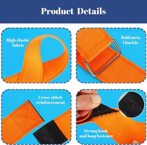 10 PCS 3 Legged Race Bands - Heavy-Duty Elastic Straps for All Ages, Outdoor Field Day Games, Team Building Activities, Family Fun (5 Colors) in Saudi Arabia