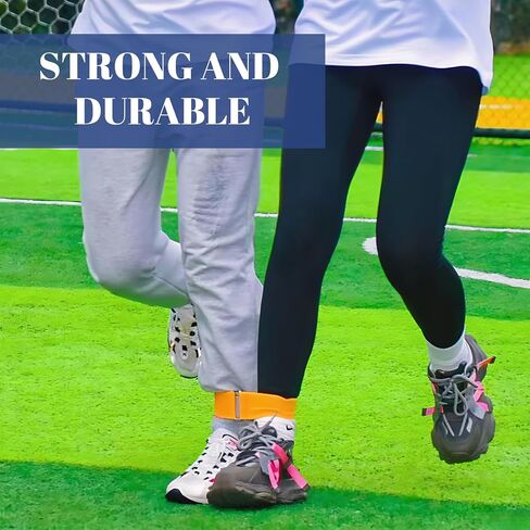 10 PCS 3 Legged Race Bands - Heavy-Duty Elastic Straps for All Ages, Outdoor Field Day Games, Team Building Activities, Family Fun (5 Colors) in Saudi Arabia