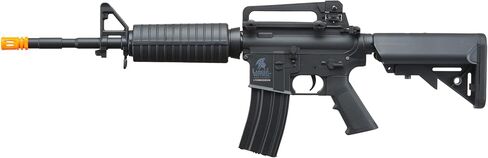 مسدس Lancer التكتيكي Gen 2 Airsoft M4A1 Carbine Polymer AEG مع بطارية 9.6 فولت Nimh 1600 مللي أمبير في الساعة، شاحن، 1000 طلقة 0.20 جرام BBS متضمنة (أسود/أسمر) in Kuwait