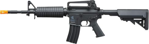مسدس Lancer التكتيكي Gen 2 Airsoft M4A1 Carbine Polymer AEG مع بطارية 9.6 فولت Nimh 1600 مللي أمبير في الساعة، شاحن، 1000 طلقة 0.20 جرام BBS متضمنة (أسود/أسمر) in Kuwait