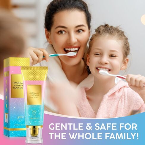 2Pack Niacinamide Whitening Toothpaste,Gum Repair, Effectively Whitens Teeth, Protects Tooth Enamel, Effectively Whitens Teeth, Protects Tooth Enamel,Freshens Breath 24 Hours in Saudi Arabia