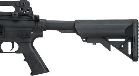 مسدس Lancer التكتيكي Gen 2 Airsoft M4A1 Carbine Polymer AEG مع بطارية 9.6 فولت Nimh 1600 مللي أمبير في الساعة، شاحن، 1000 طلقة 0.20 جرام BBS متضمنة (أسود/أسمر) in Kuwait