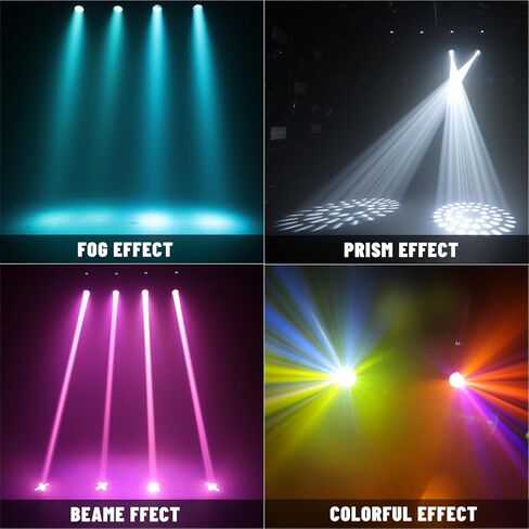 Moving Head Light, DMX 512 Wash Lights with Strobe & Sound Activation for KTV, Parties, Weddings, Nightclubs, Discos, Bars, Live Shows (295W) in Saudi Arabia