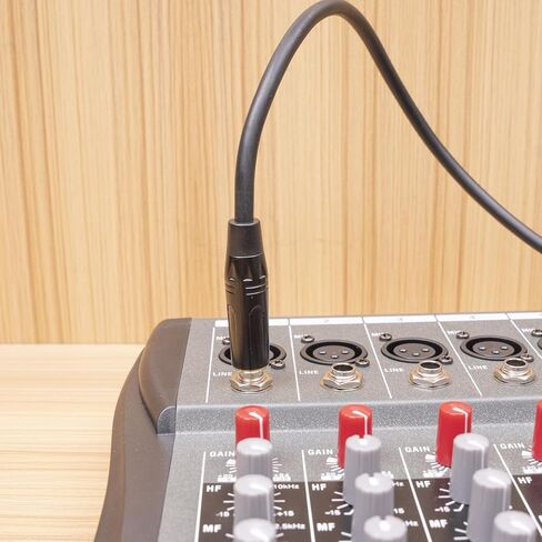 أنثى XLR إلى 1/4 (6.35 مللي متر) TS مونو جاك كابل ميكروفون غير متوازن سلك ميكروفون للميكروفون الديناميكي (10 قدم/3 متر) in Kuwait