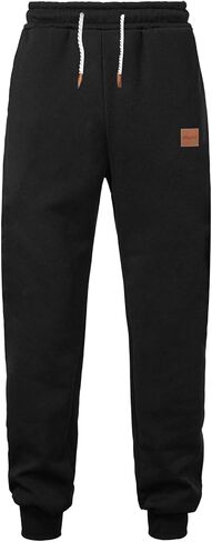 بنطال رياضي رجالي من الصوف من WATERWANG ثقيل الوزن من القطن مدبب للركض والجري مع جيوب in Kuwait