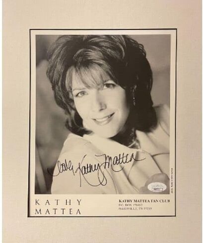 Athlon Sports CTBL-031860 8 x 10 in. Kathy Mattea Signed Black & White Country Music Photo JSA - No.RR76719 - Love Inscription in Saudi Arabia