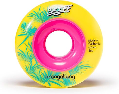عجلات لوح تزلج Orangatang Skiff مقاس 62 مم لجميع التضاريس (مجموعة من 4) in Kuwait