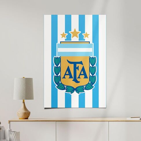 Desert Cactus Argentine Football Association Poster AFA Argentina Albiceleste Football Soccer 11 x 17 Inch Room Office Décor Decoration Official Fan Gear (11x17 inch,Version A) in Saudi Arabia