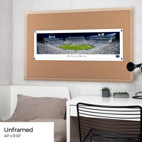 2024 Penn State White Out Football - ملصق غير مؤطر من Blakeway Panoramas (40 بوصة عرض × 13.5 بوصة ارتفاع) in Saudi Arabia