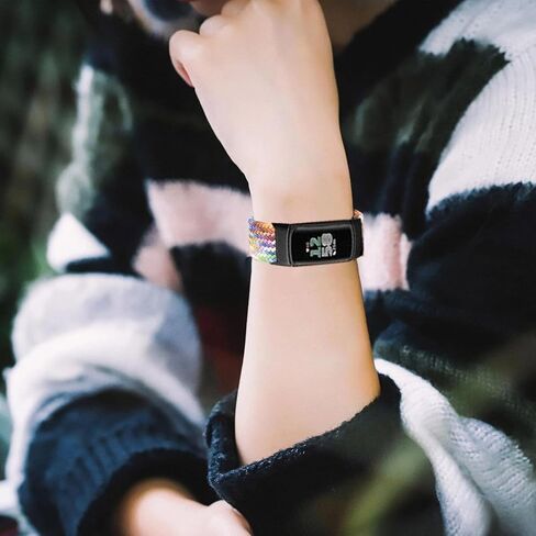 حزام مجدول من النايلون متوافق مع Fitbit Charge 6/5، شريط مطاطي لـ Fitbit Charge 5/6 للنساء والرجال in Kuwait