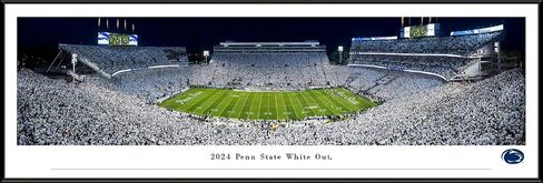 2024 Penn State White Out Football - ملصق غير مؤطر من Blakeway Panoramas (40 بوصة عرض × 13.5 بوصة ارتفاع) in Kuwait
