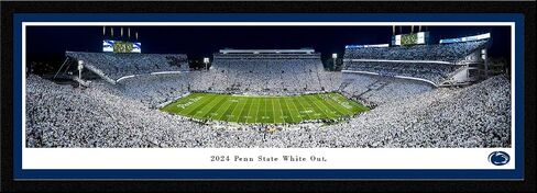 2024 Penn State White Out Football - ملصق غير مؤطر من Blakeway Panoramas (40 بوصة عرض × 13.5 بوصة ارتفاع) in Kuwait