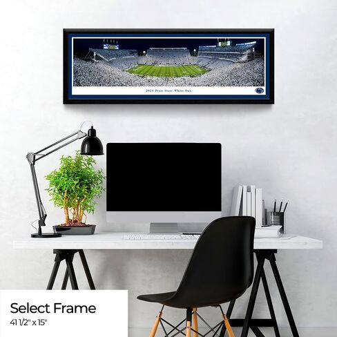 2024 Penn State White Out Football - ملصق غير مؤطر من Blakeway Panoramas (40 بوصة عرض × 13.5 بوصة ارتفاع) in Kuwait